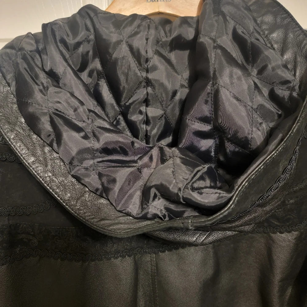 G3 Vintage Cinch Waist Leather Jacket Size M - Picture 11 of 13